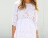 White Graduation Dresses Under $100 With Lace