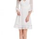 White Graduation Dresses With Sleeves